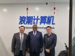 Visite de travail avec des partenaires leaders mondiaux dans le domaine de l'Intelligence Artificielle (IA)